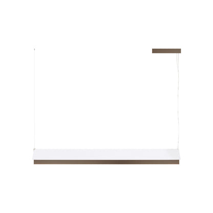 Fly LED Pendant Light in Brushed Bronze Nickel/White Cotton (46.57-Inch).