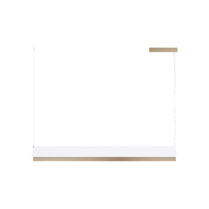 Fly LED Pendant Light in Champagne/White Cotton (46.57-Inch).