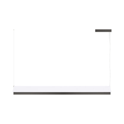Fly LED Pendant Light in Anthracite/White Cotton (66.25-Inch).