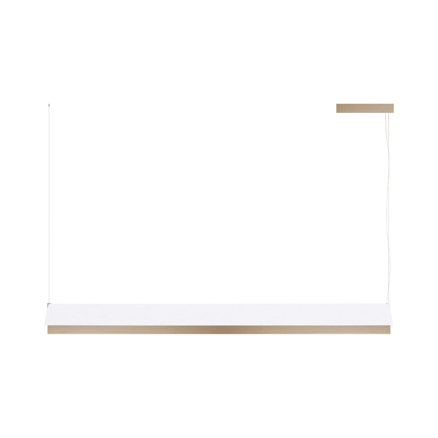 Fly LED Pendant Light in Champagne/White Cotton (66.25-Inch).