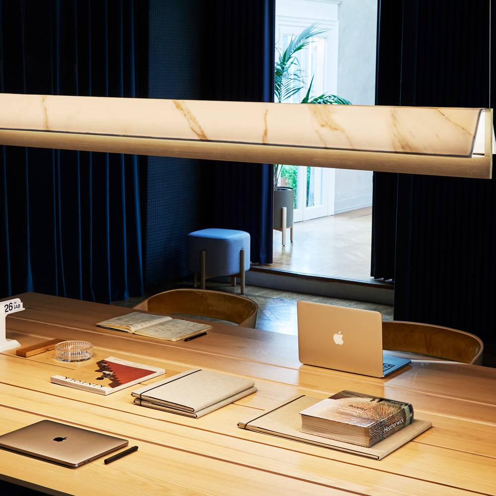 Fly LED Pendant Light in living room.