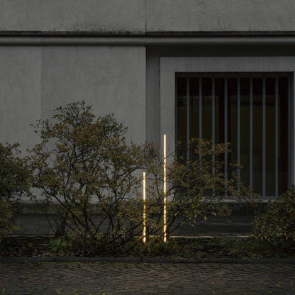 Fly Outdoor LED Floor Lamp in Outside Area.