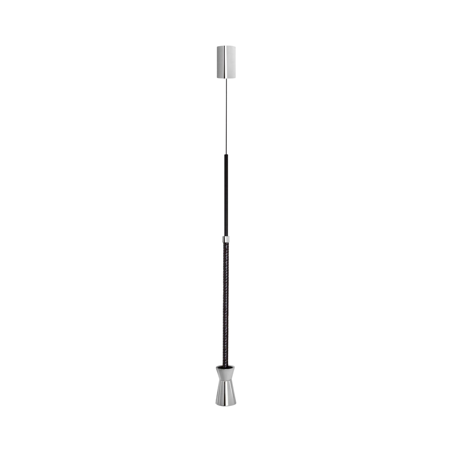 G+T LED Pendant Light in Polished Nickel.