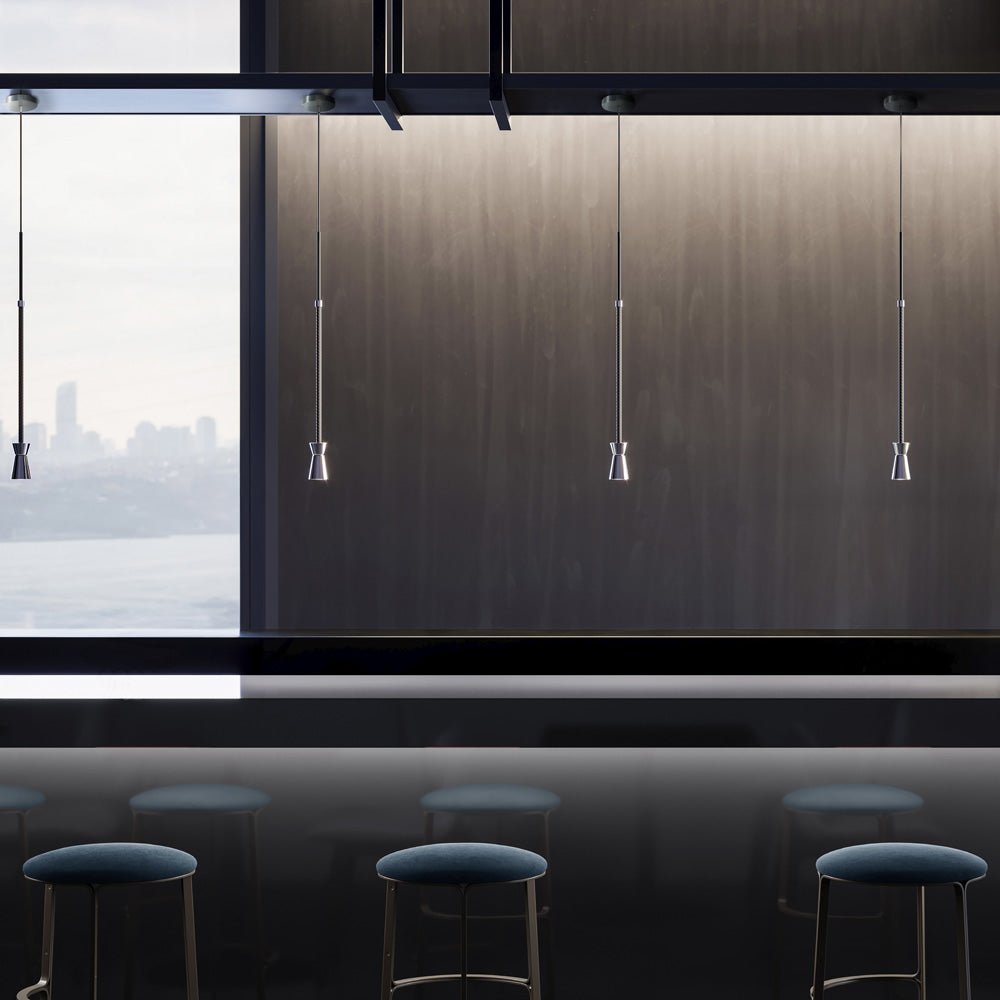 G+T LED Pendant Light in living room.