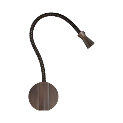 G+T LED Wall Light in Satin Copper Bronze.