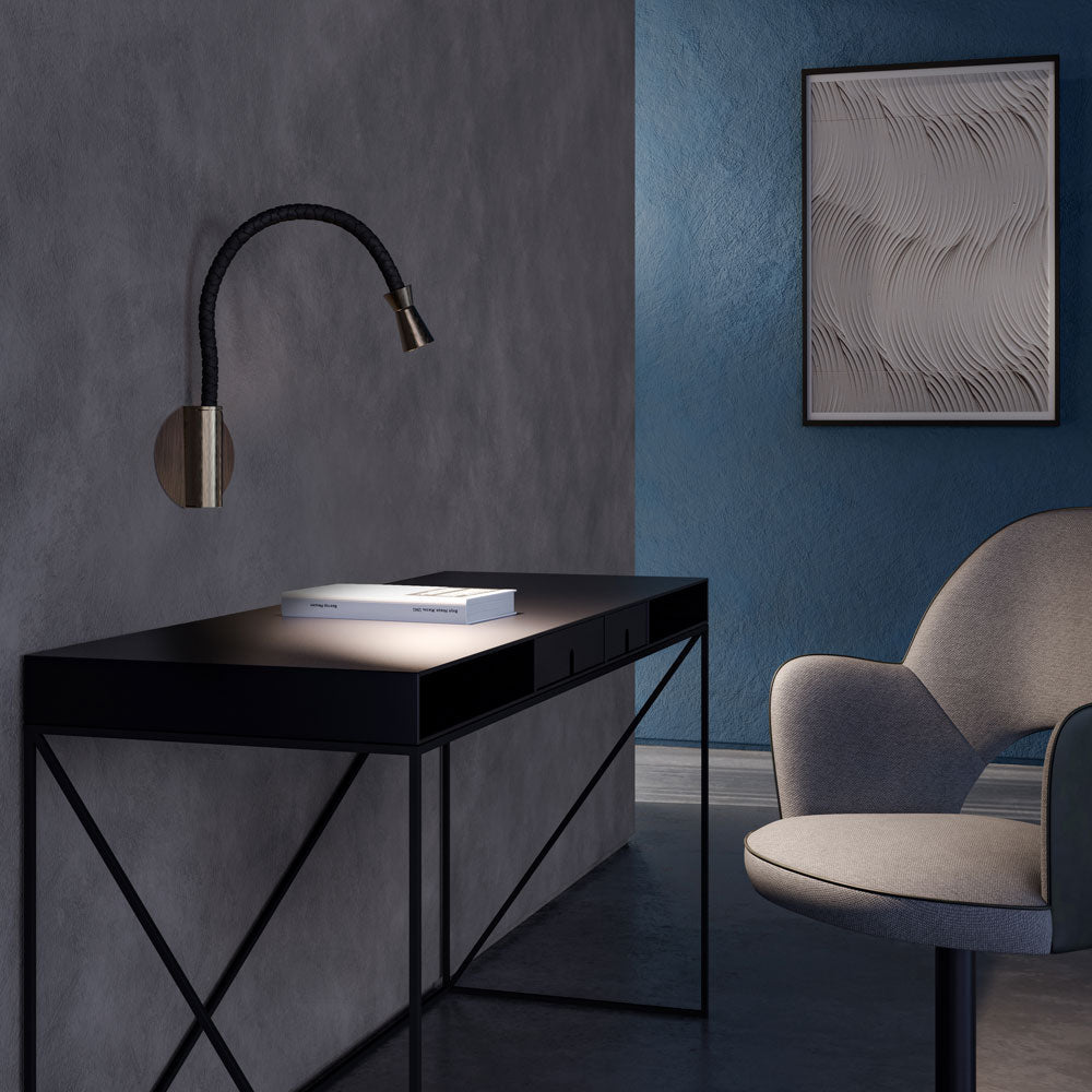 G+T LED Wall Light in living room.
