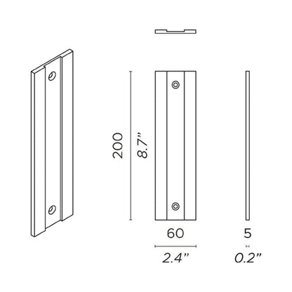 G+T Plate - line drawing.
