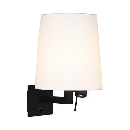 Heritage LED Wall Light in Matt Black.