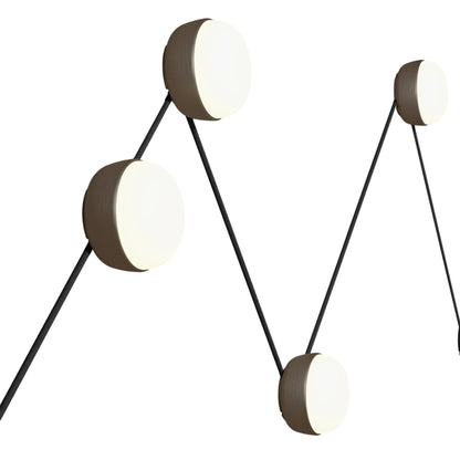 Kiki LED Connect Wall Light in Brushed Bronze Nickel.