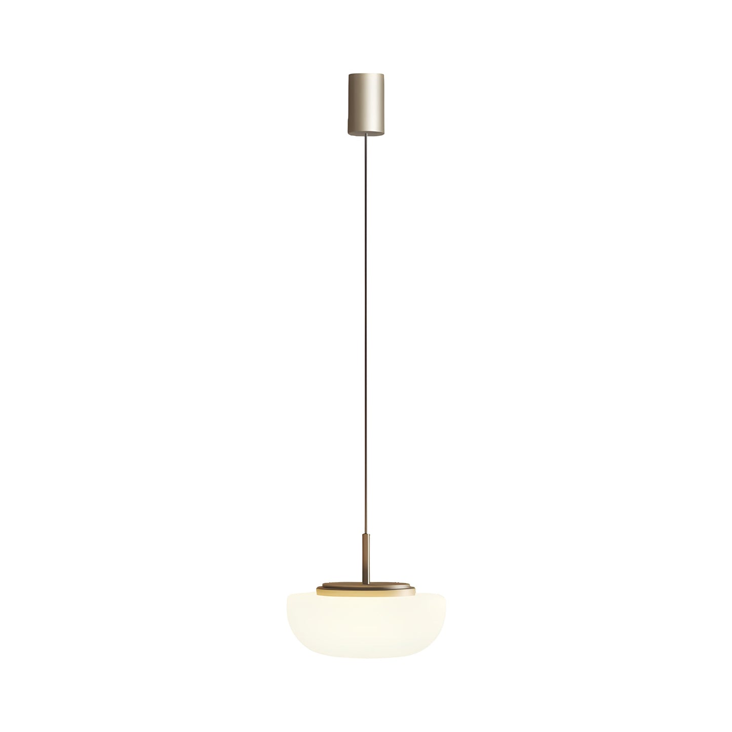 Kiki LED Pendant Light in Satin Golden Nickel (With Canopy).
