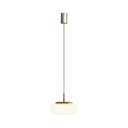 Kiki LED Pendant Light in Satin Golden Nickel (With Canopy).
