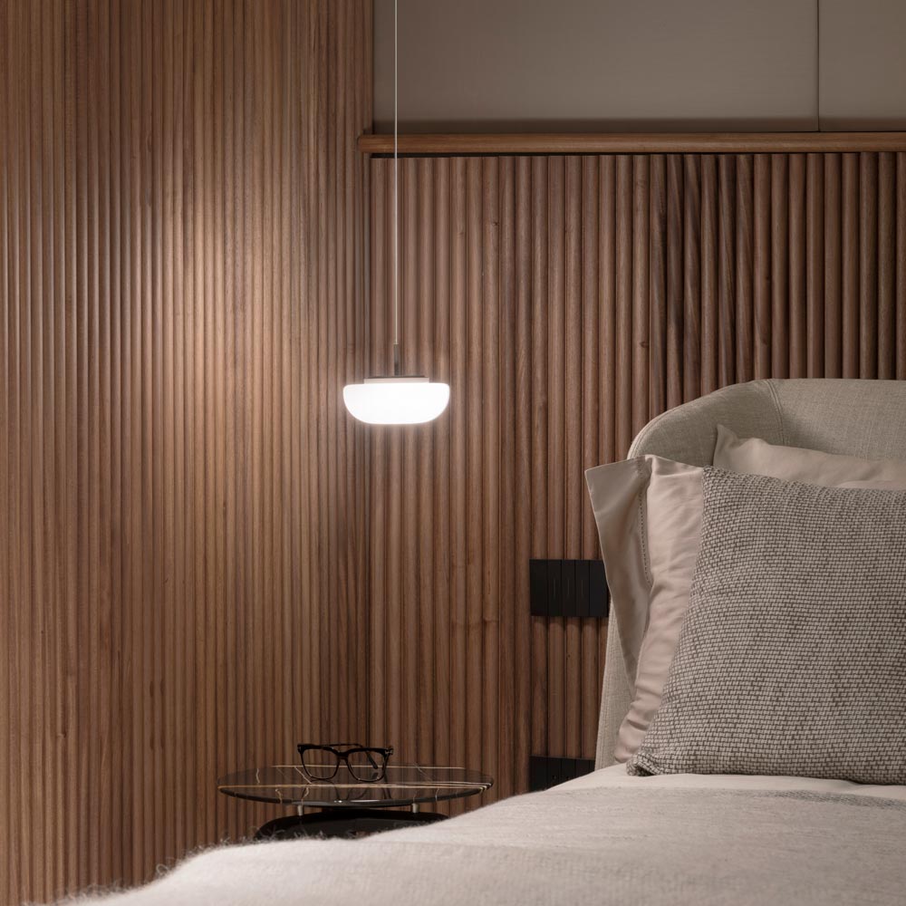 Kiki LED Pendant Light in bedroom.
