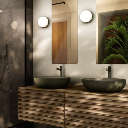 Kiki LED Wall Light in bathroom.