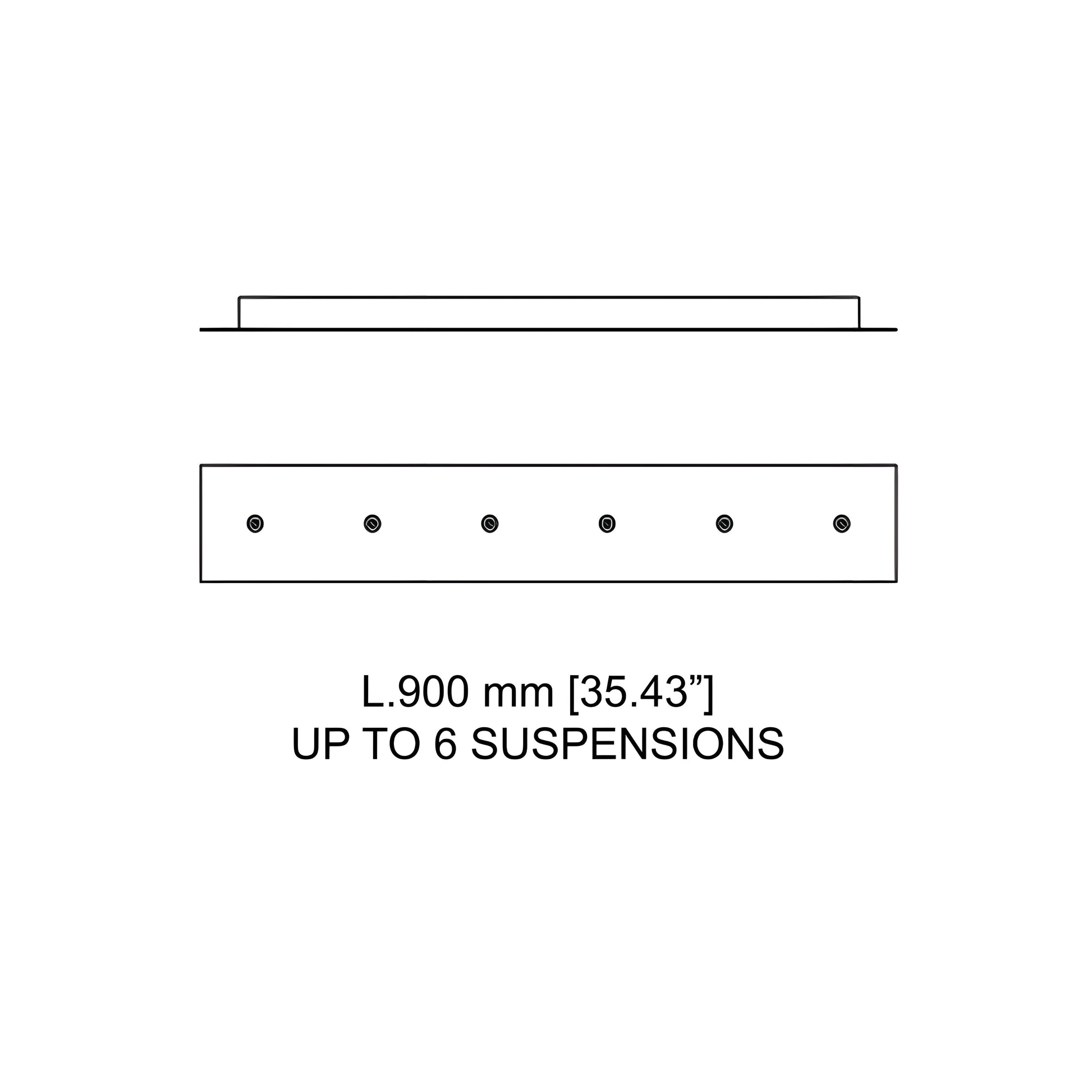 Kiki Linear Cluster Accessory - line drawing.