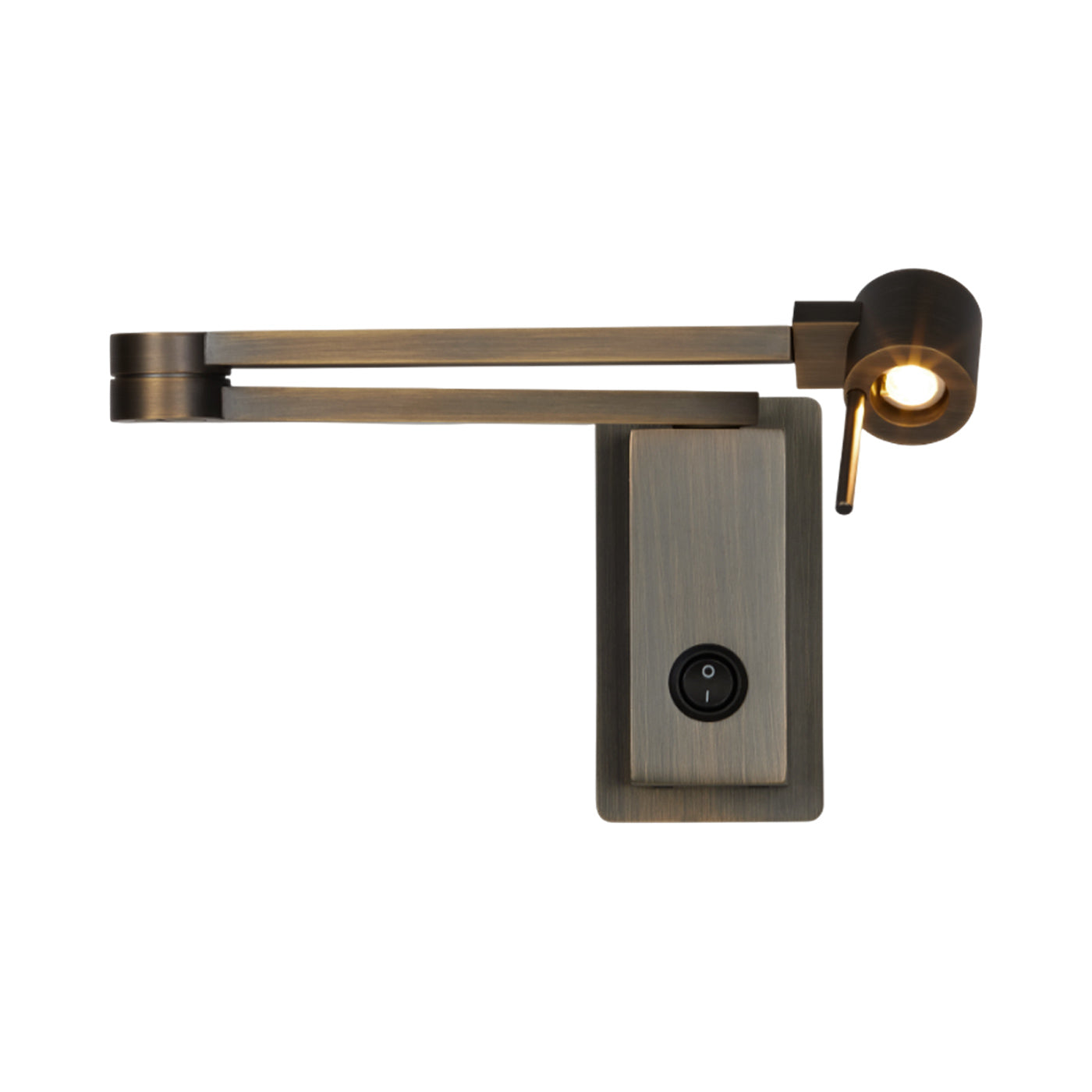 Manhattan LED Wall Light in Satin Bronze (With Switch).