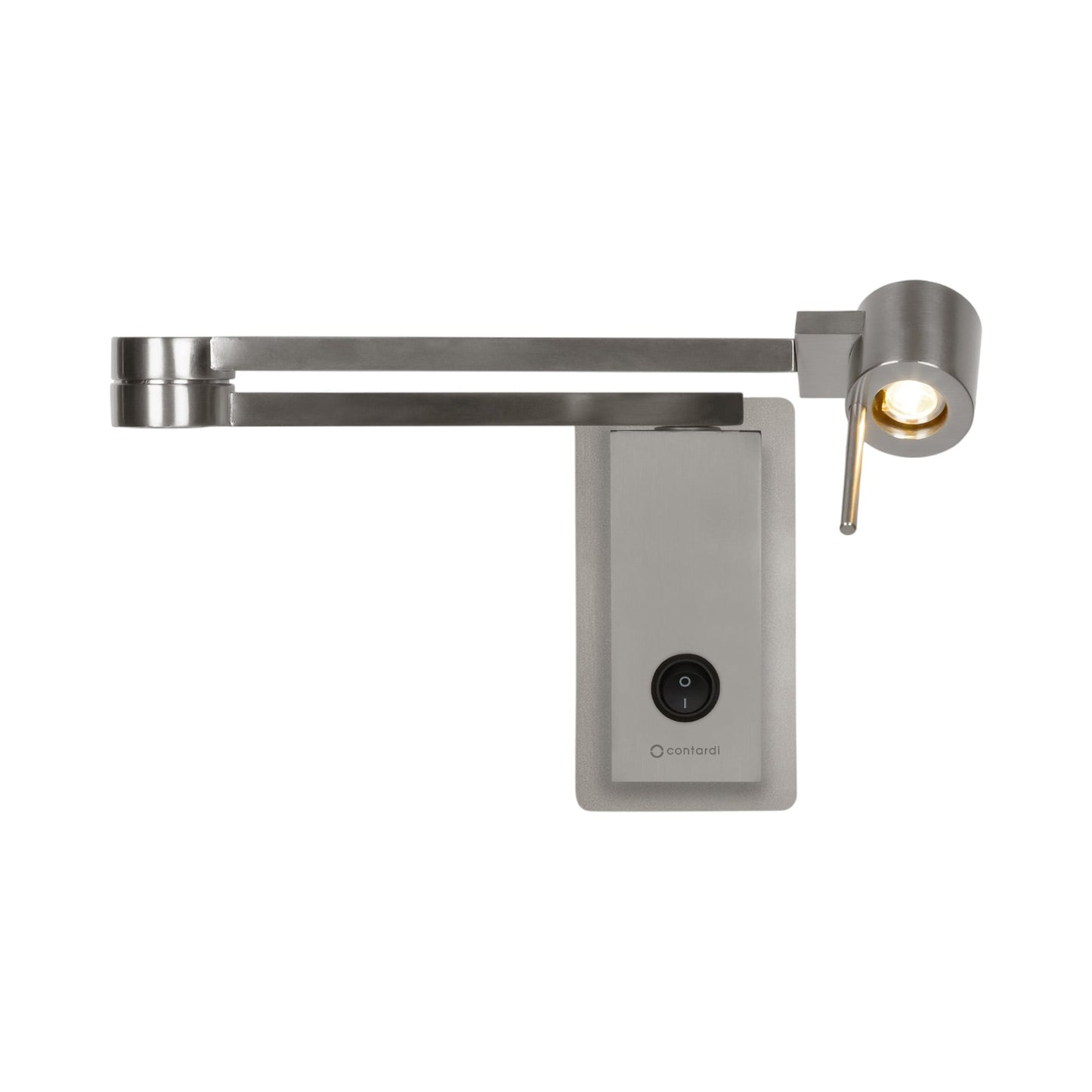 Manhattan LED Wall Light in Satin Nickel (With Switch).