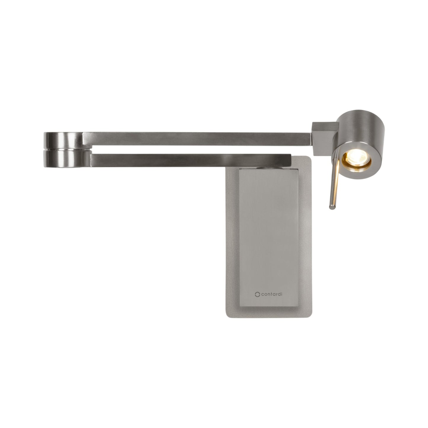 Manhattan LED Wall Light in Satin Nickel (Without Switch).