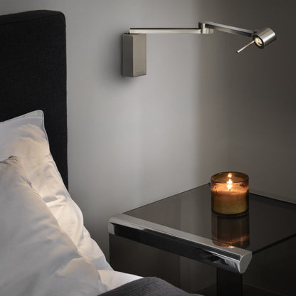 Manhattan LED Wall Light in bedroom.