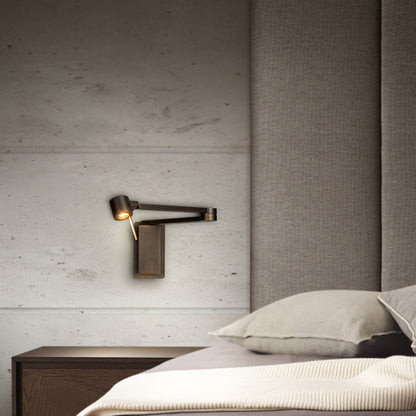 Manhattan LED Wall Light in bedroom.