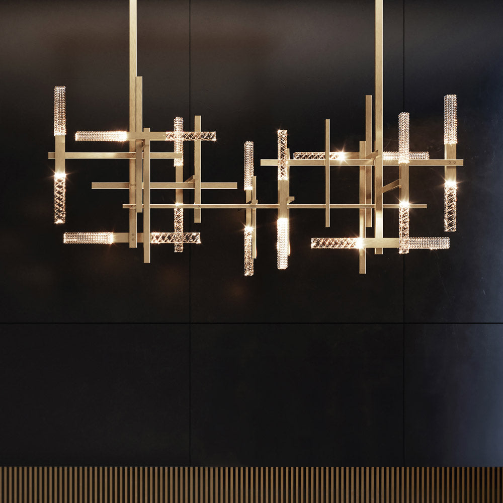 Mikado LED Double Pendant Light in Detail.