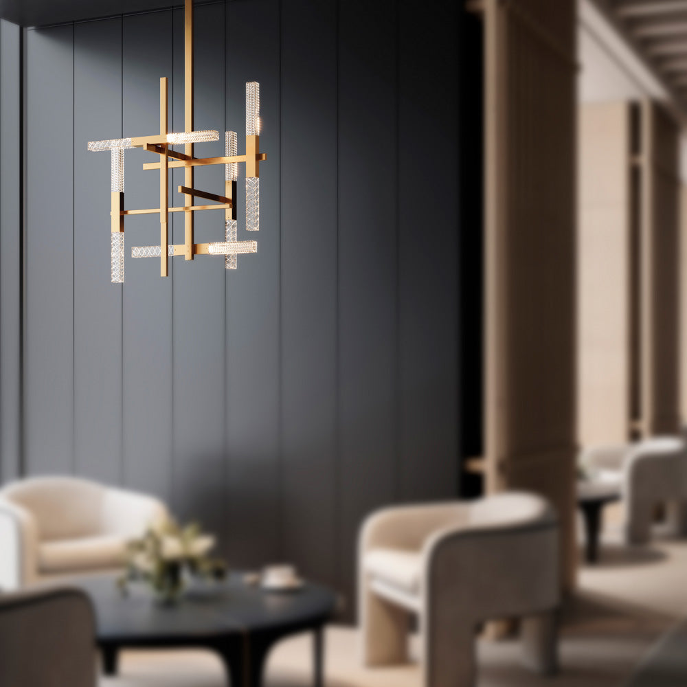 Mikado LED Pendant Light in living room.