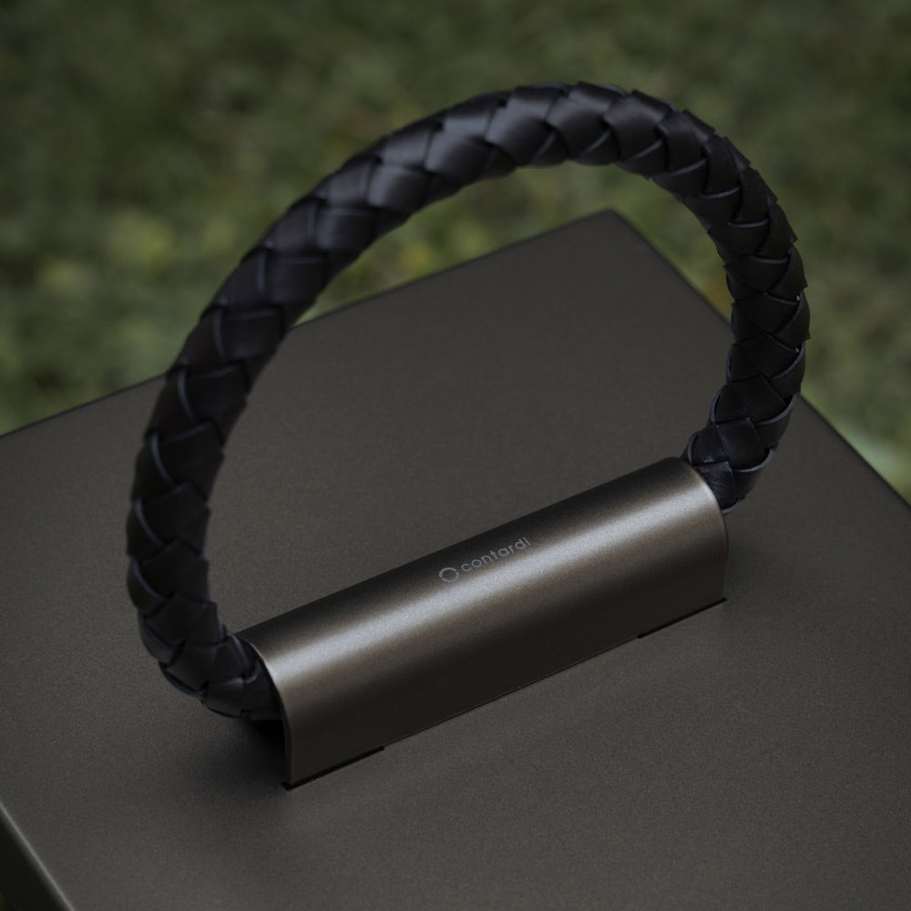 Muse Outdoor LED Rechargeable Floor Lamp in Detail.