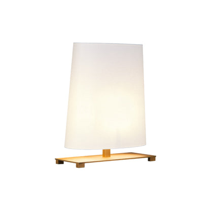 Ovale Table Lamp in Matt Light Satin Bronze (Small).