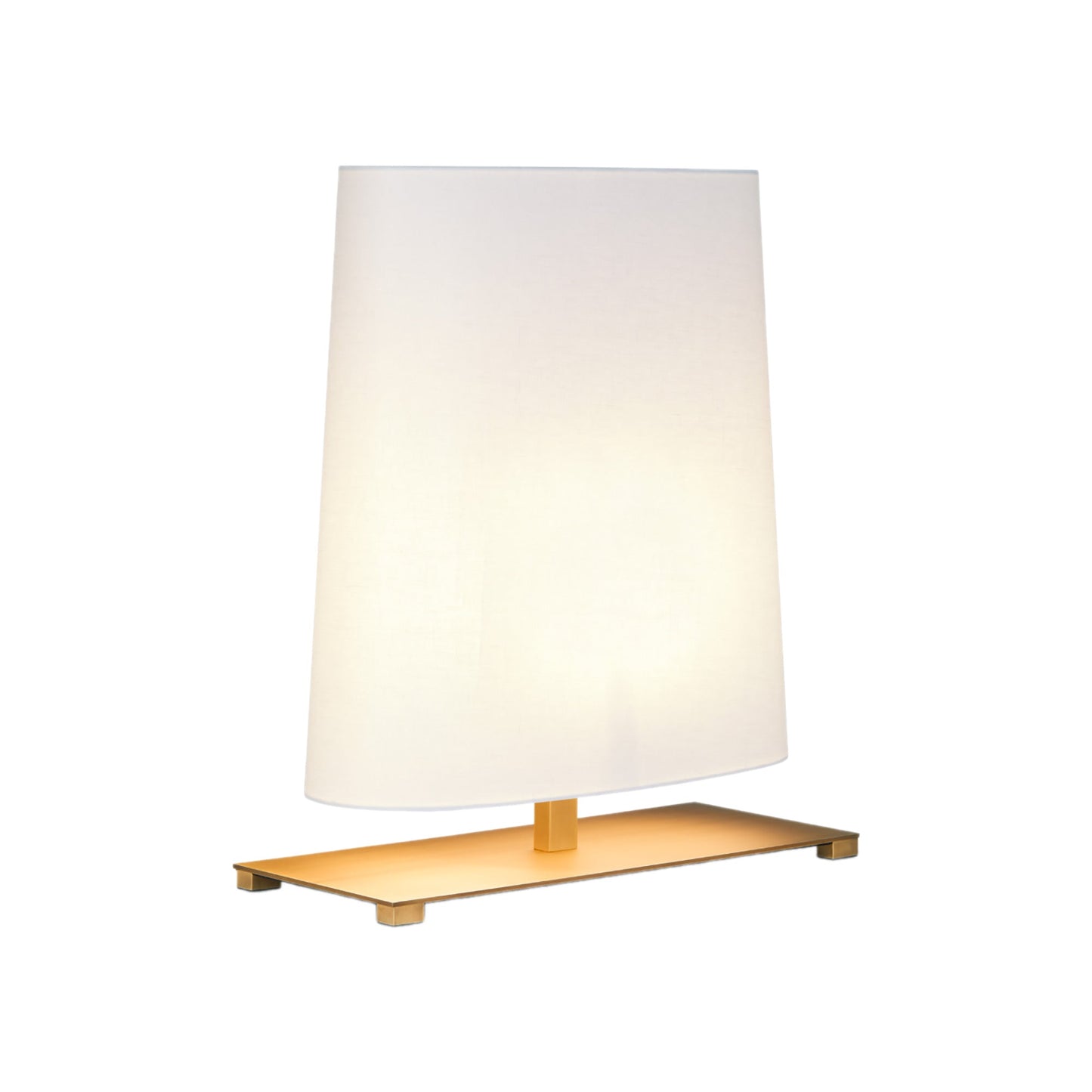 Ovale Table Lamp in Matt Light Satin Bronze (Medium).