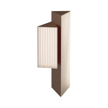 Stick LED Double Wall Light in Brushed Bronze Nickel (Left).