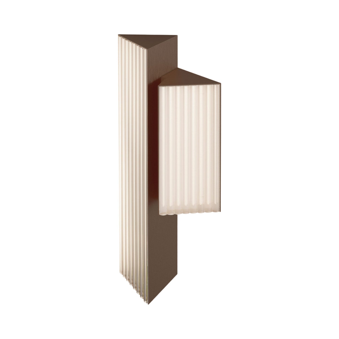 Stick LED Double Wall Light in Brushed Bronze Nickel (Right).
