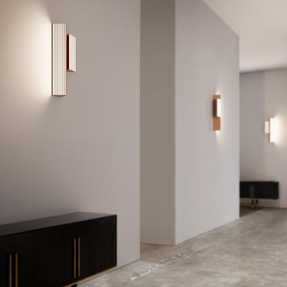 Stick LED Double Wall Light in hallway.