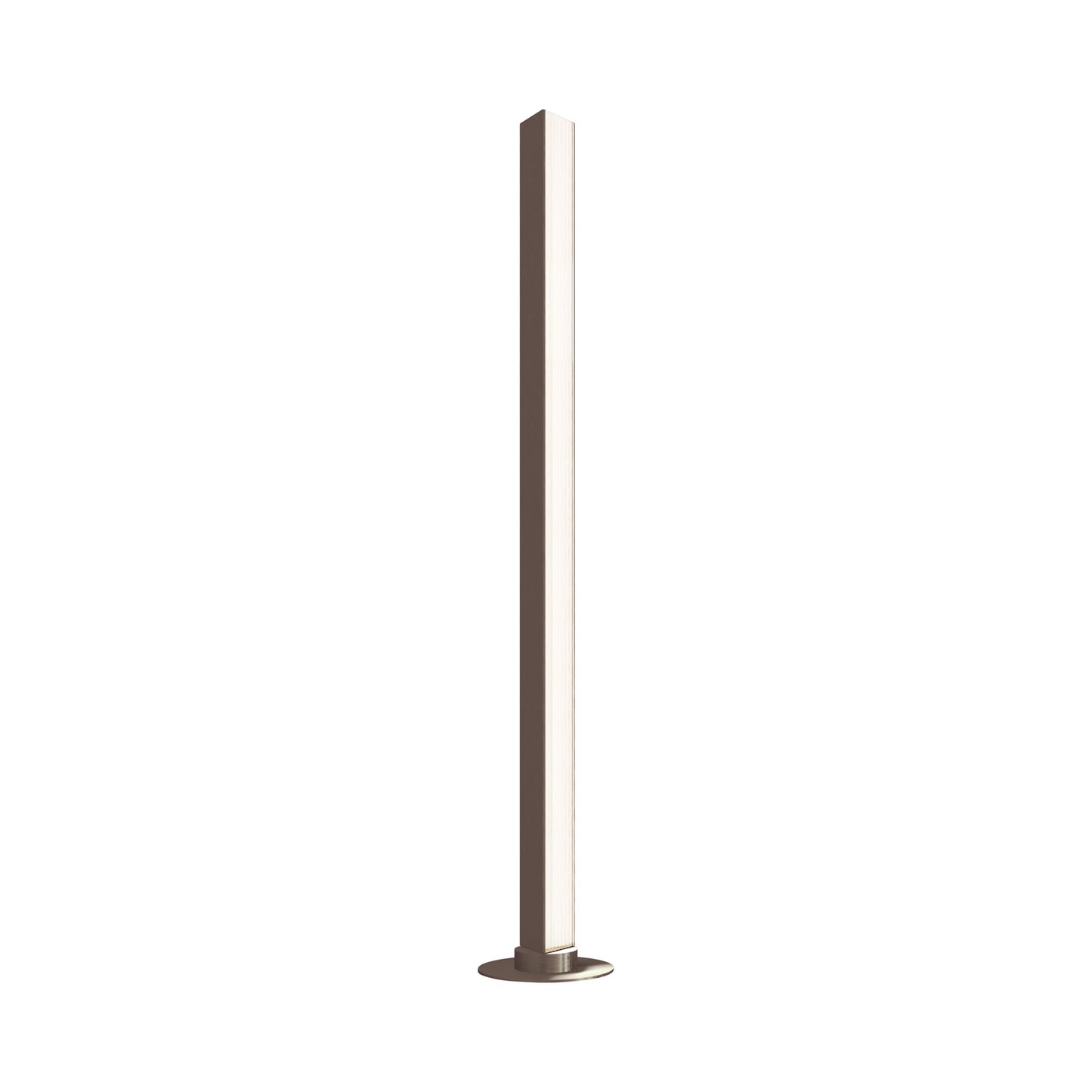 Stick LED Floor Lamp in Brushed Bronze Nickel.