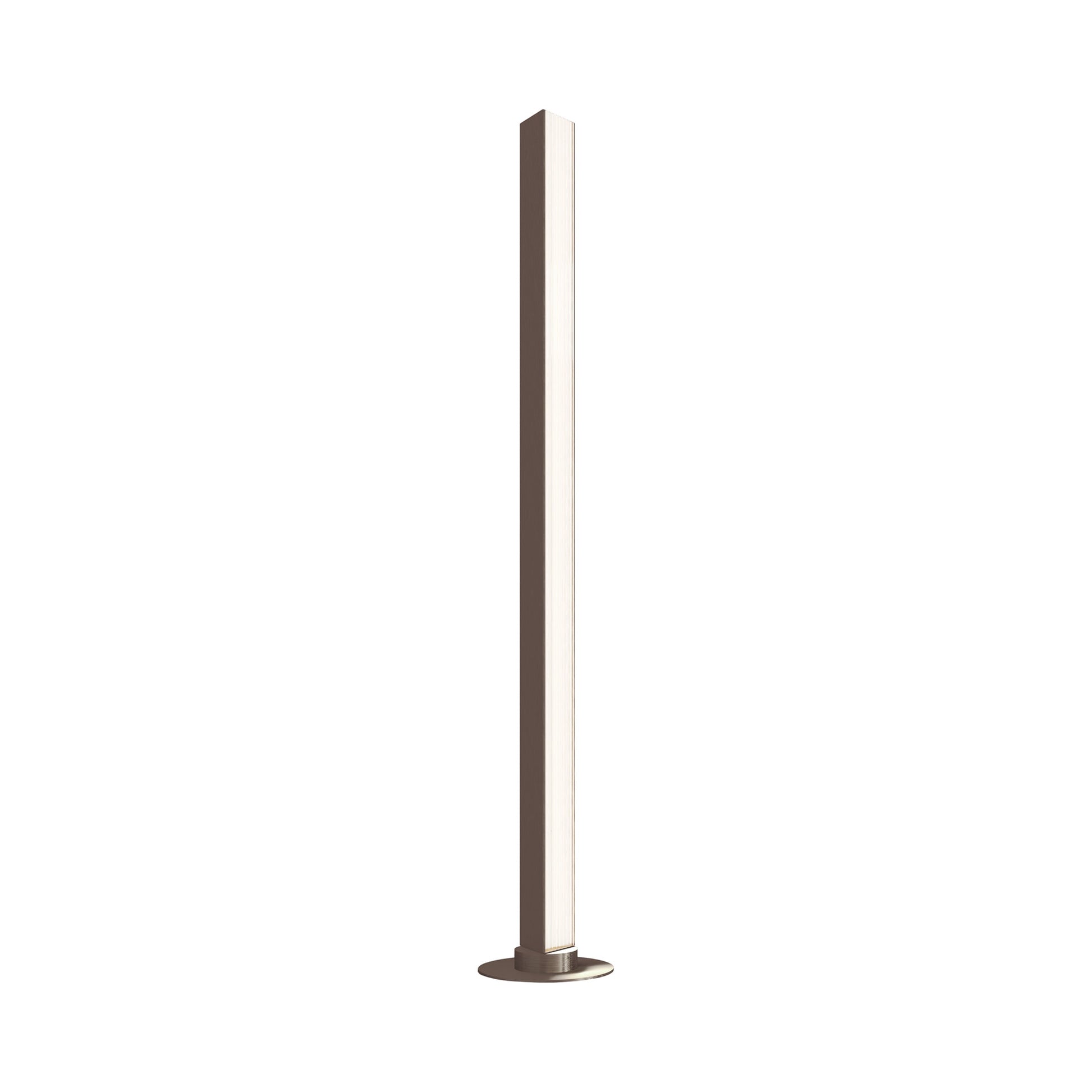 Stick LED Floor Lamp in Brushed Bronze Nickel.