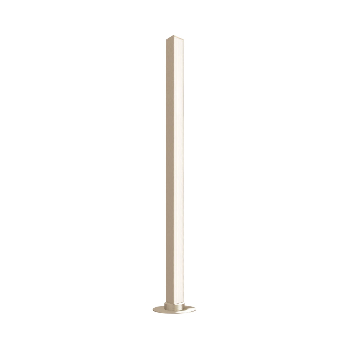 Stick LED Floor Lamp in Satin Golden Nickel.