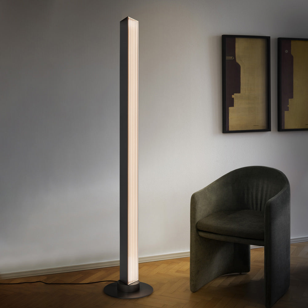 Stick LED Floor Lamp in living room.