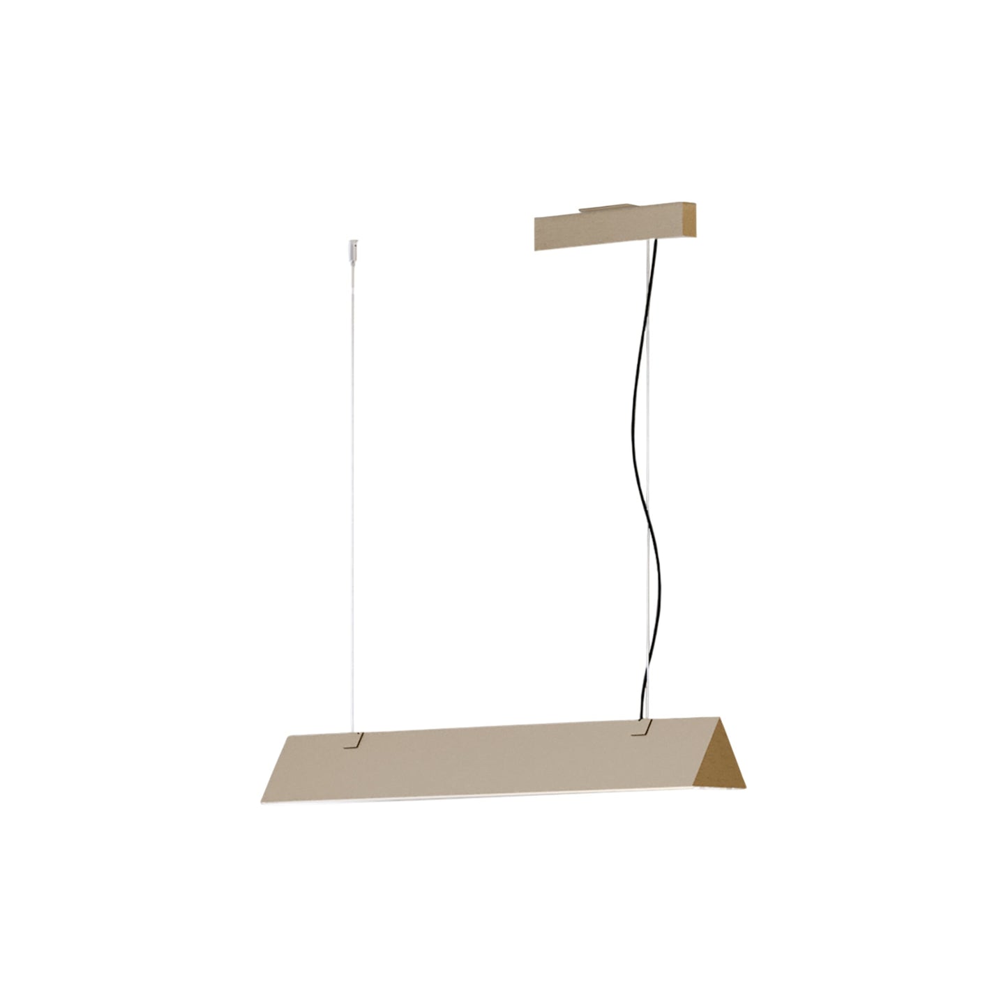 Stick LED Pendant Light in Satin Golden Nickel (Small).