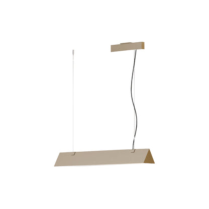 Stick LED Pendant Light in Satin Golden Nickel (Small).