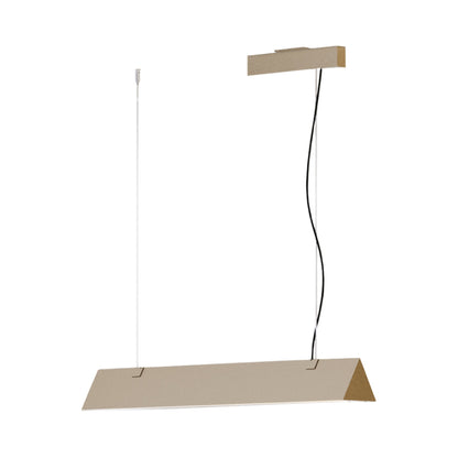 Stick LED Pendant Light in Satin Golden Nickel (Large).