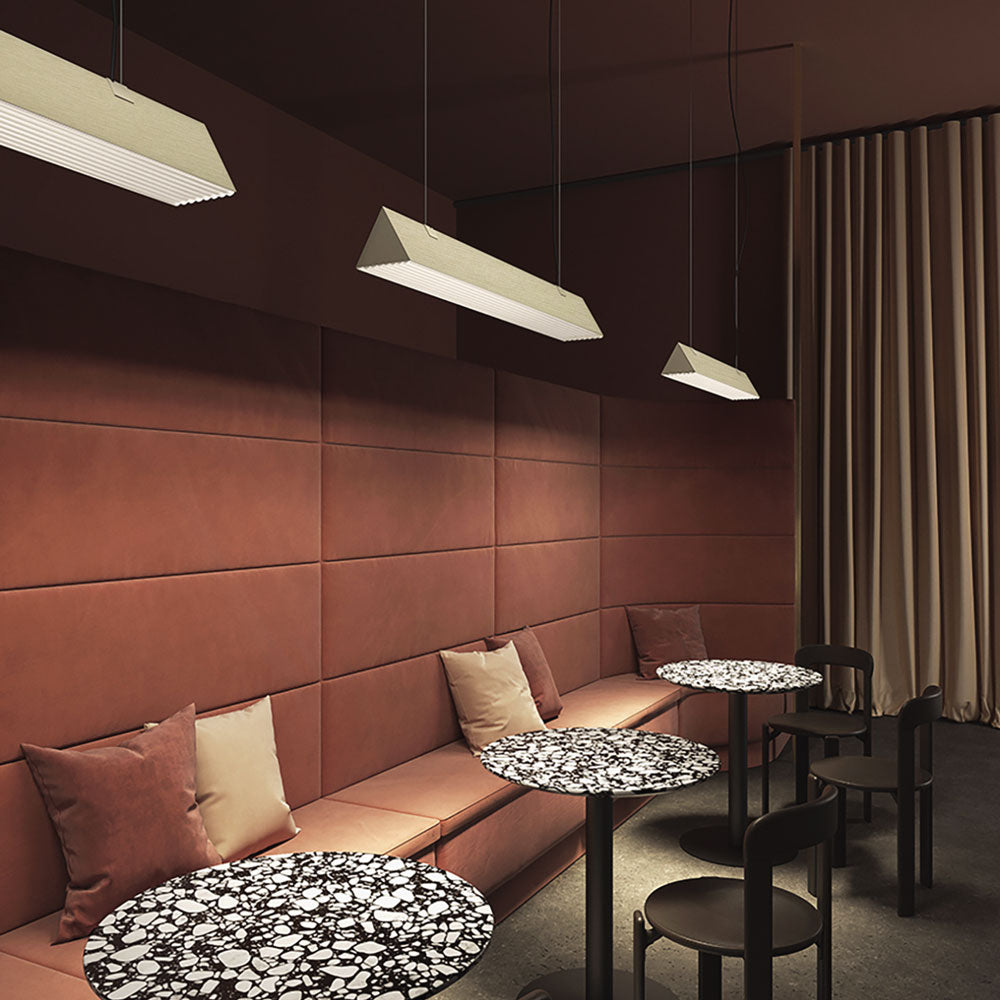 Stick LED Pendant Light in restaurant.