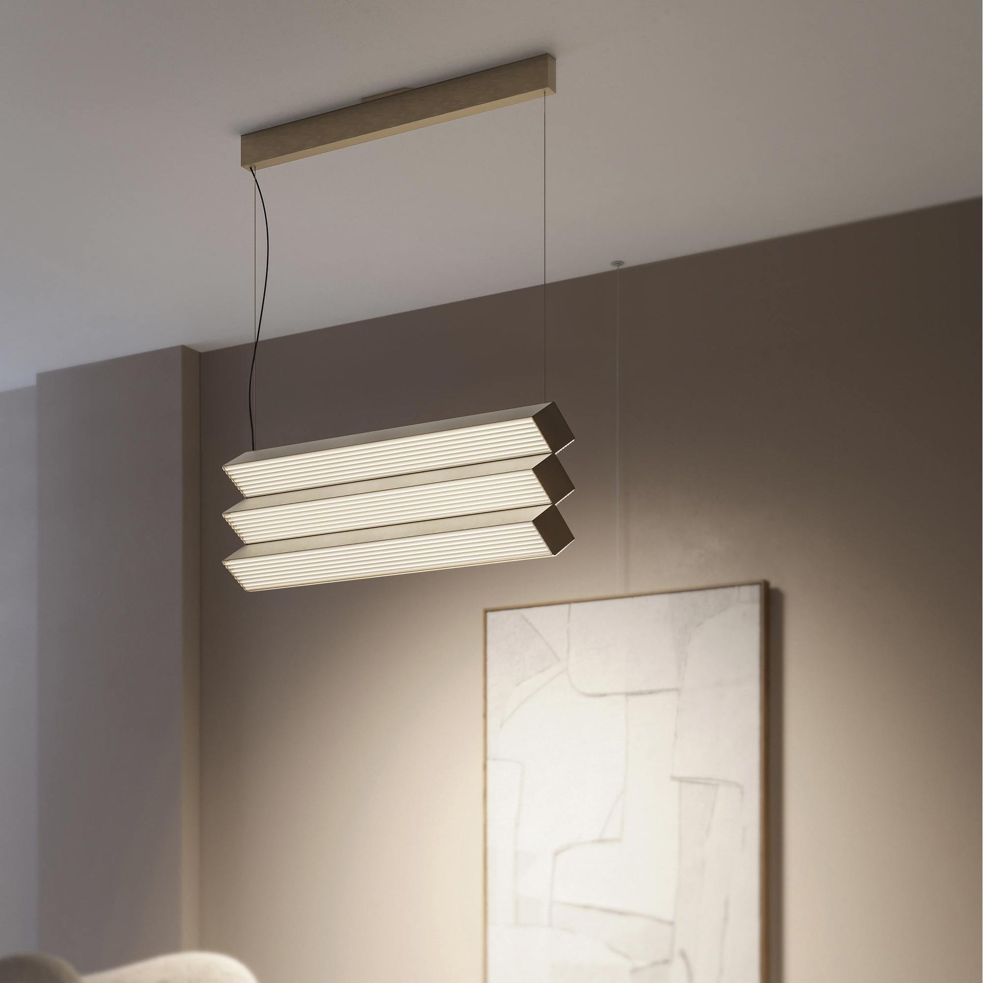 Stick LED Trio Pendant Light in Detail.