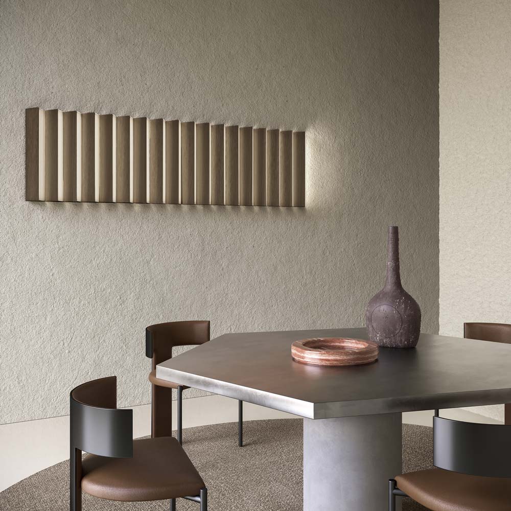 Stick LED Trio Wall Light in living room.