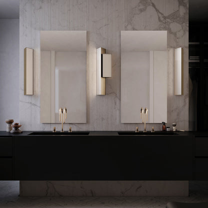 Stick LED Wall Light in bathroom.