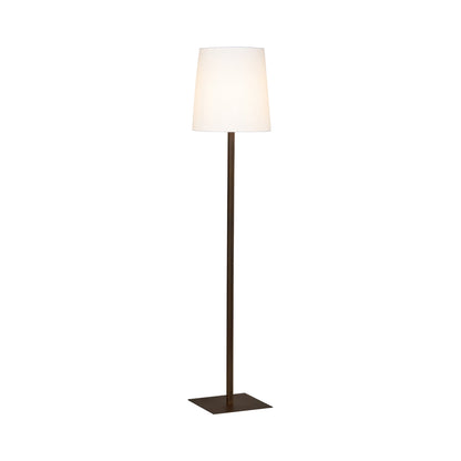 Tonda Floor Lamp in Brushed Bronze.
