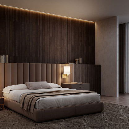 Tonda LED Wall Light in bedroom.