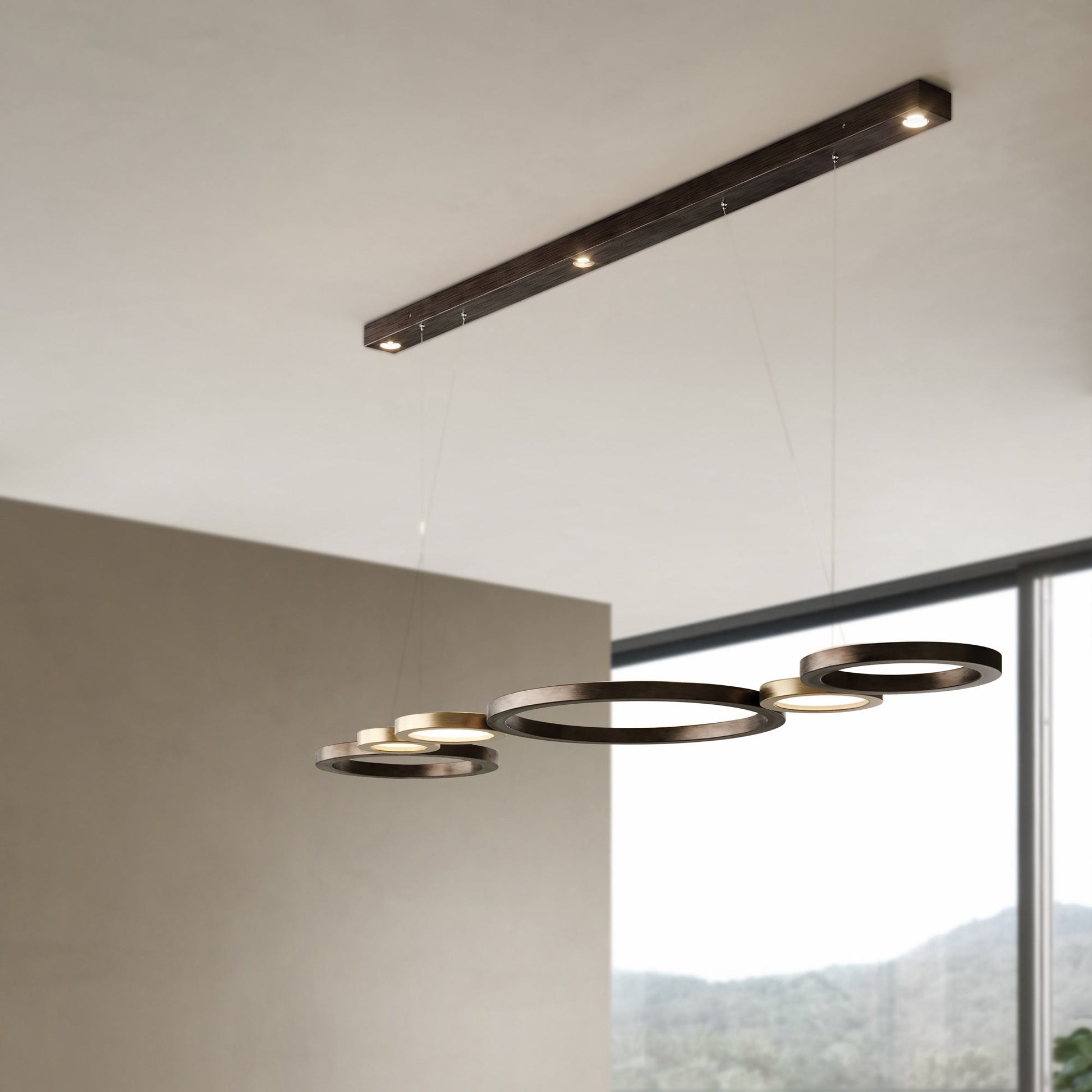 Vegas LED Linear Pendant Light in Detail.
