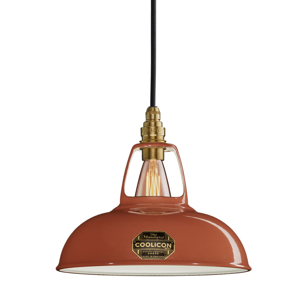 Standard Pendant Light in Terracotta.