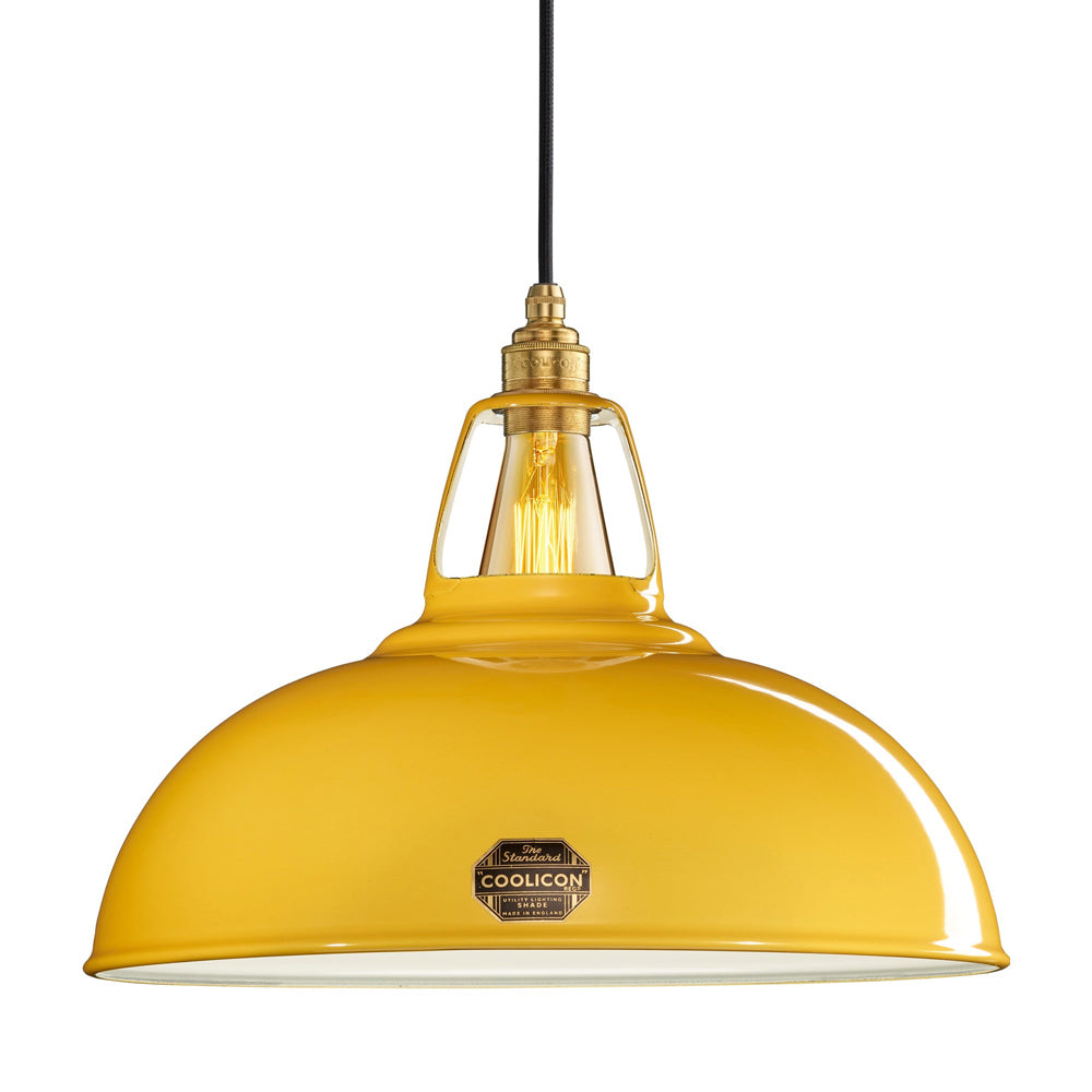 Standard Pendant Light in Deep Yellow (Large).