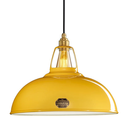 Standard Pendant Light in Deep Yellow (Large).