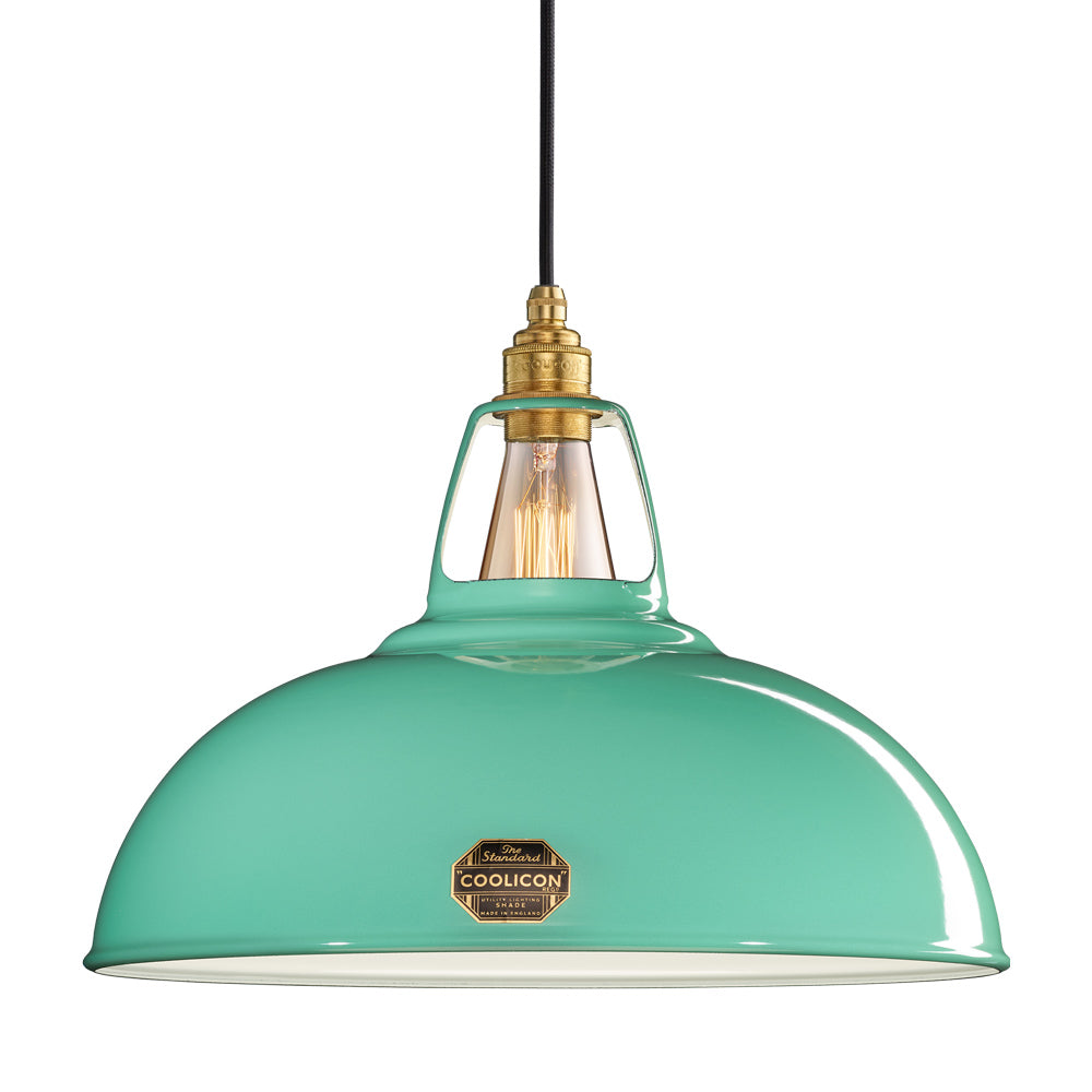 Standard Pendant Light in Fresh Teal (Large).