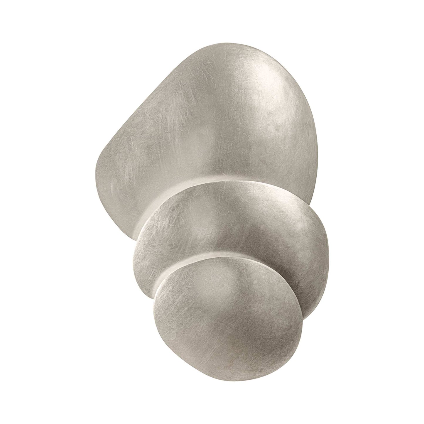 Akemi Wall Light in Warm Silver Leaf.